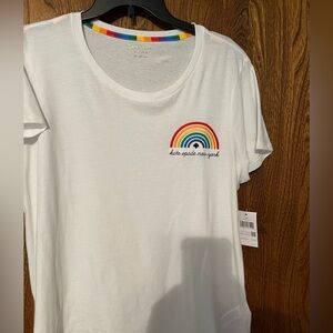 Kate Spade Pride t-shirt, new with tag, size XXL